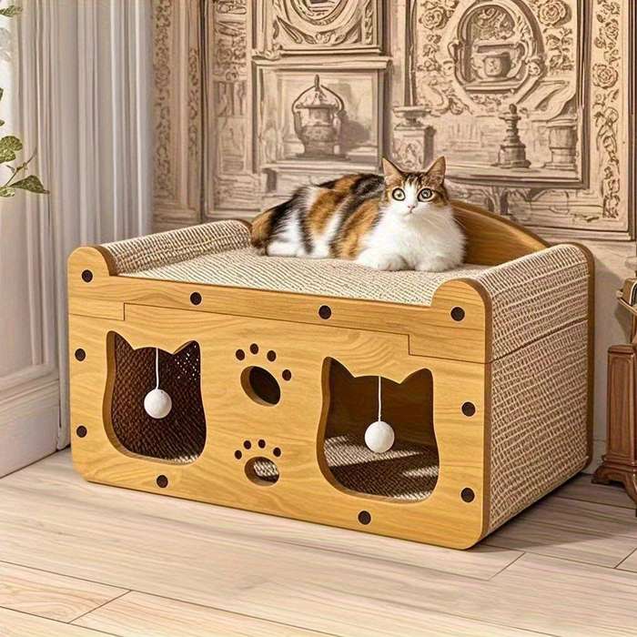 Pet supplies color Single layer cat scratching board