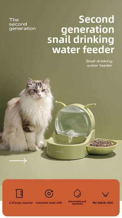 Pet Supplies Color Green Water Dispenser