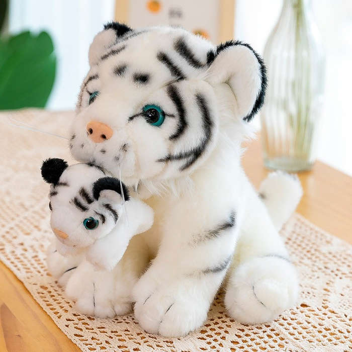 Toy Doll Color Mother And Son Tiger Yellow