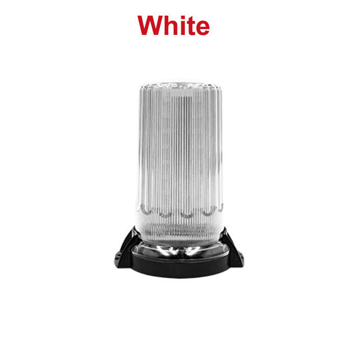 1pc White Magnetic Beacon Light 12V-24V Flashing Amber Emergency Light for Cars and T