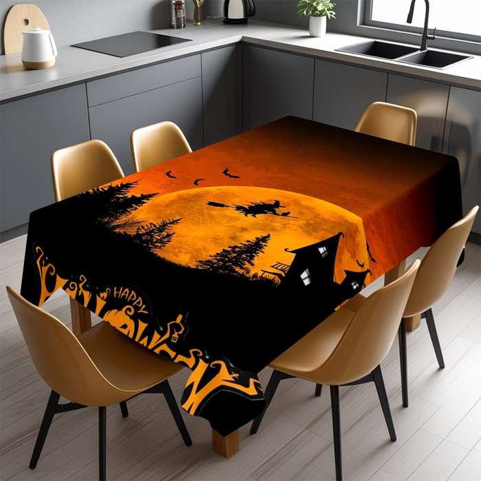 Halloween tablecloth decoration size 152 x 152cm or 60 x 60inch