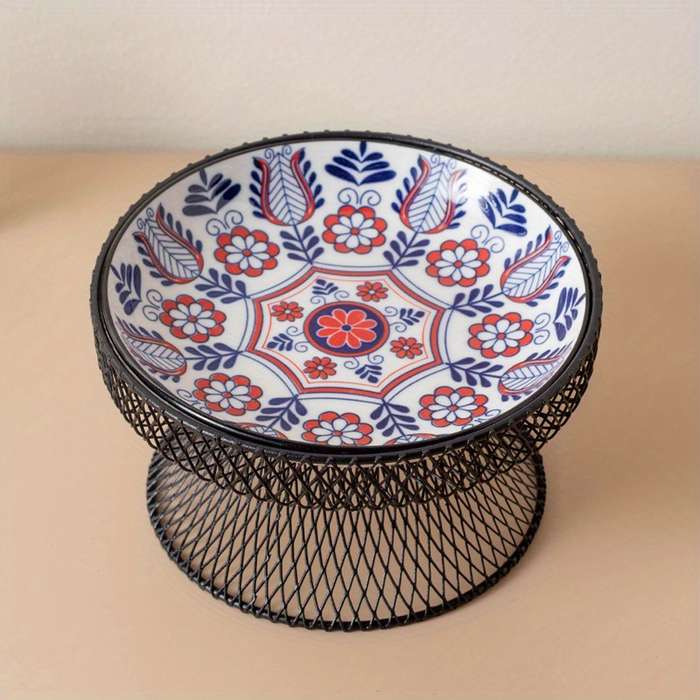 Pet Supplies Color Red Bohemian Plate  Add   Grid Rack
