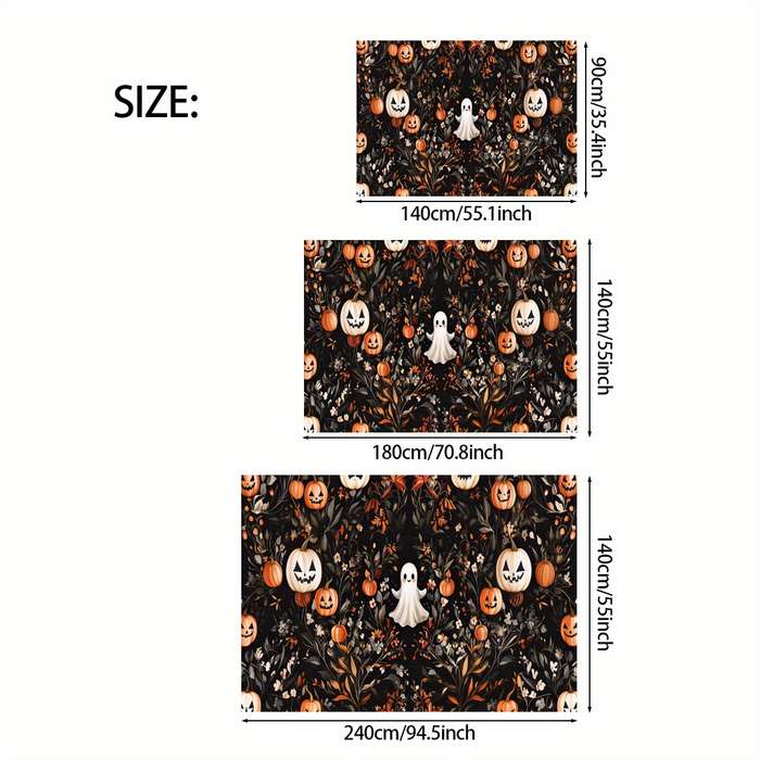 Halloween tablecloth decoration size 180 x 140CM