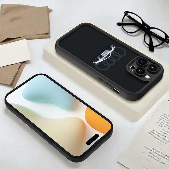 1Pc Black For iPhone SE Car Pattern Phone Case