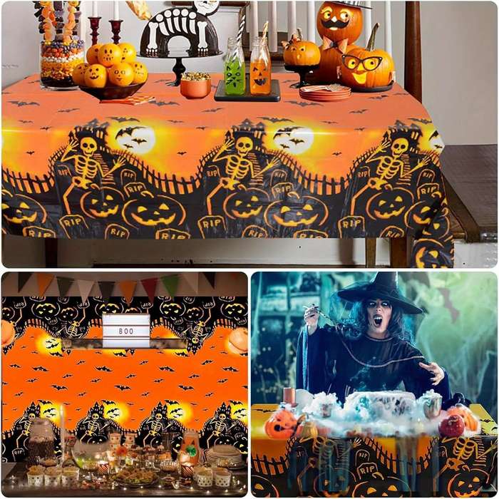 Halloween tablecloth decoration Model Halloween Haunted House Tablec