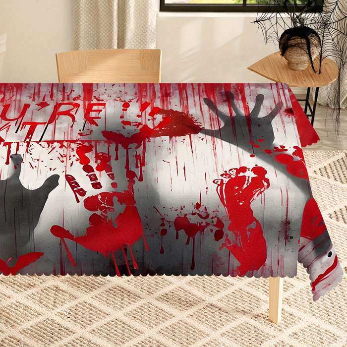 Halloween tablecloth decoration size Square 60x60in or 150x150cm