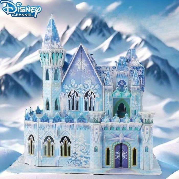 Building Toy Architectural Model Toy Set Color Ice Castle