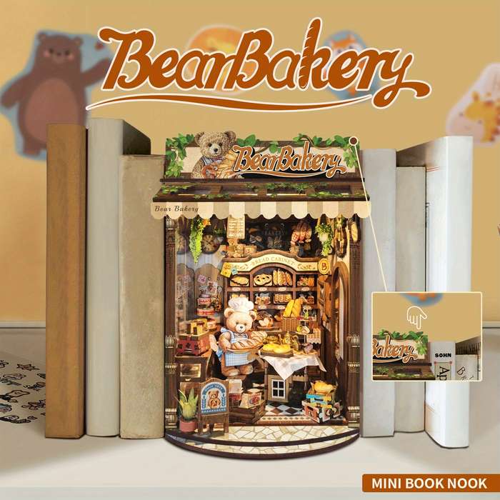 Building Toy Architectural Model Toy Set Style Bear Bakery