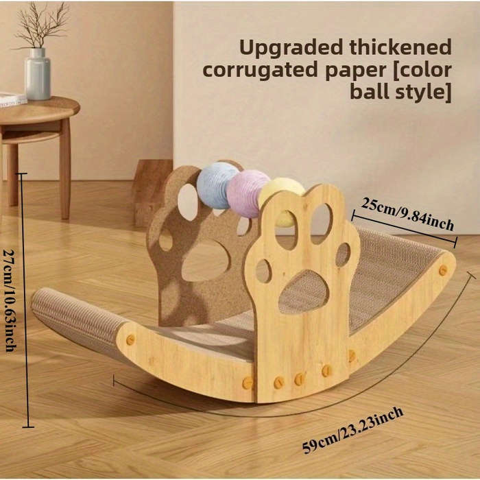 Pet Supplies Color Type A Size Ship  Shaped Shaker Cat Scratching Board Upgraded Model