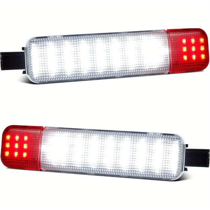 2pcs LED Interior Door Light Door Panel Courtesy Warning Light Lamp Assembly Compatib