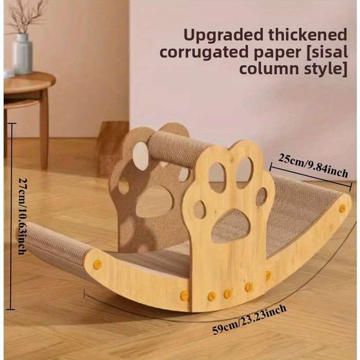 Pet Supplies Color Type A Size Ship  Shaped Shaker Cat Scratching Board Upgraded Model