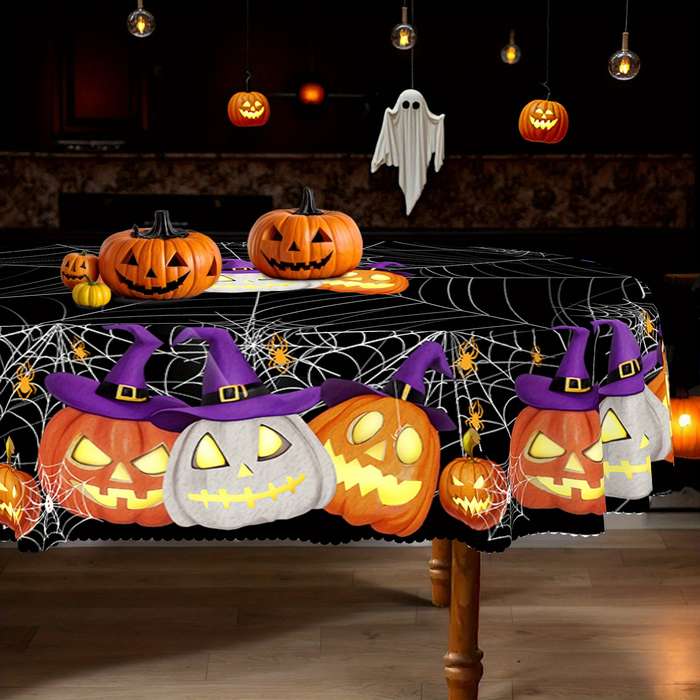 Halloween tablecloth decoration size Round 152.4152.4cm