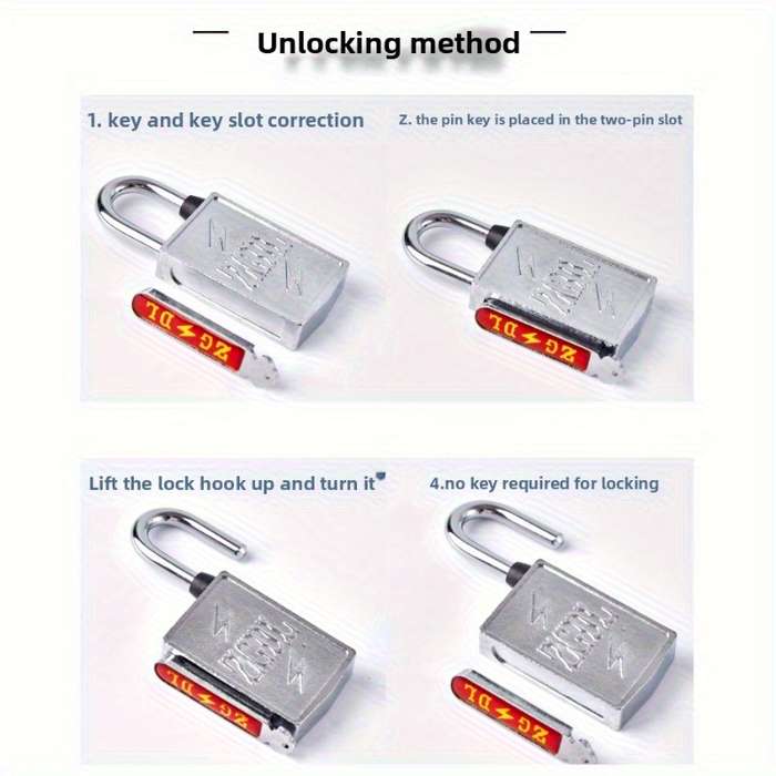 Lock Color Silver 1 Lock 2 Keys