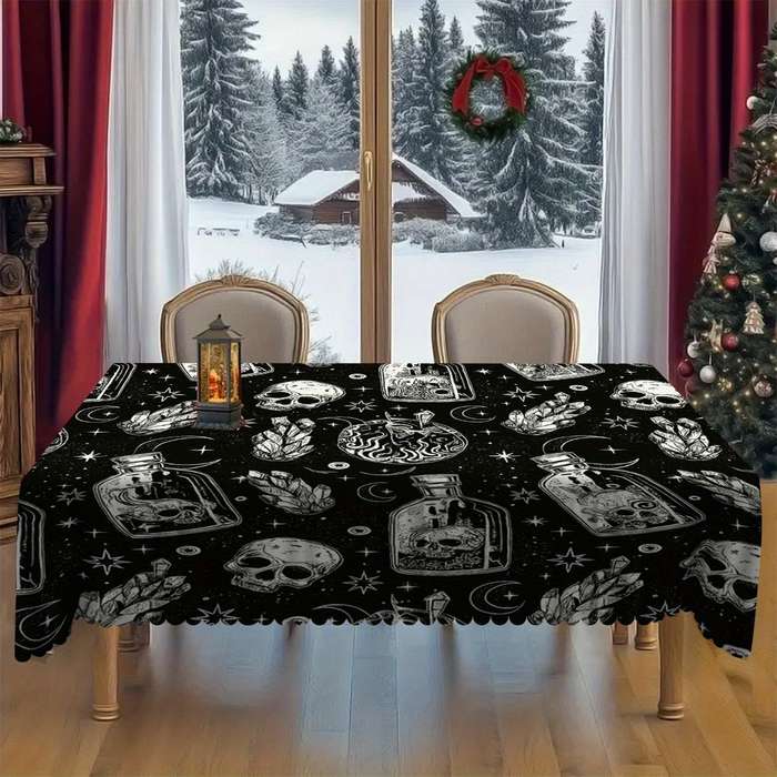Halloween tablecloth decoration size  152cm x 152cm or round
