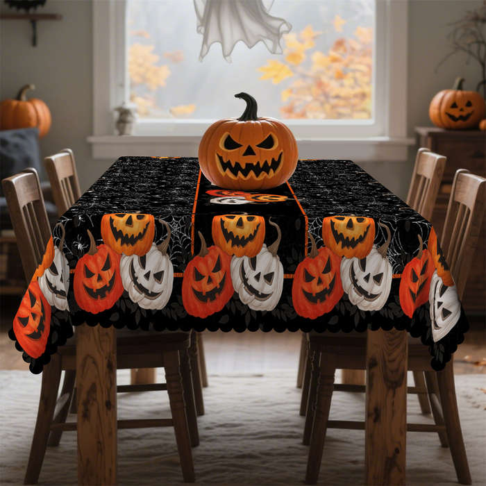 Halloween tablecloth decoration size Rectangle 60x120inch or 152x305cm