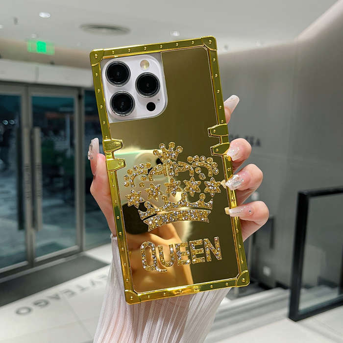 1Pc Golden For iPhone 12 Pro Max Crown Design Phone Case