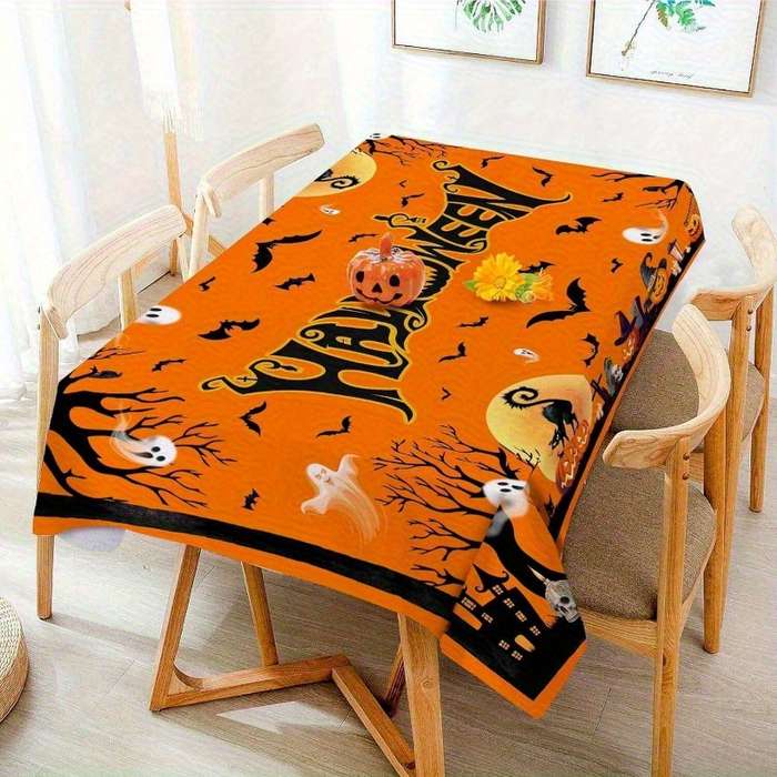 Halloween tablecloth decoration size 150x300 cm or 60x119 in