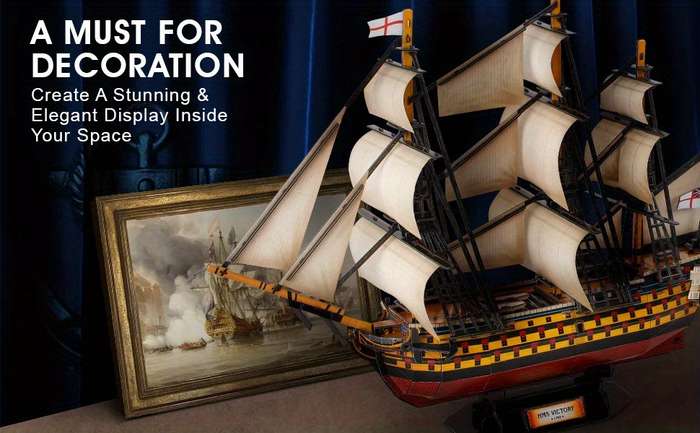 3D Jigsaw Puzzle Model Ship Items Hms Victory