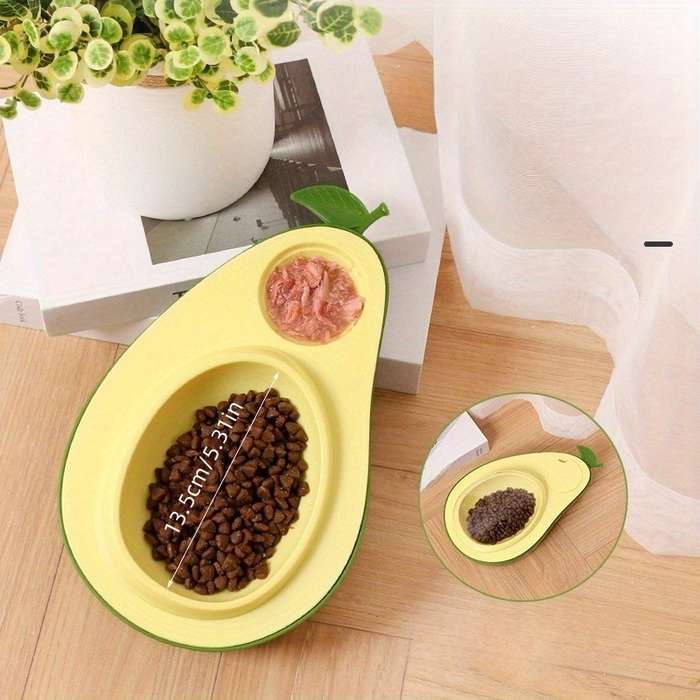 Pet supplies color Avocado feeding bowl