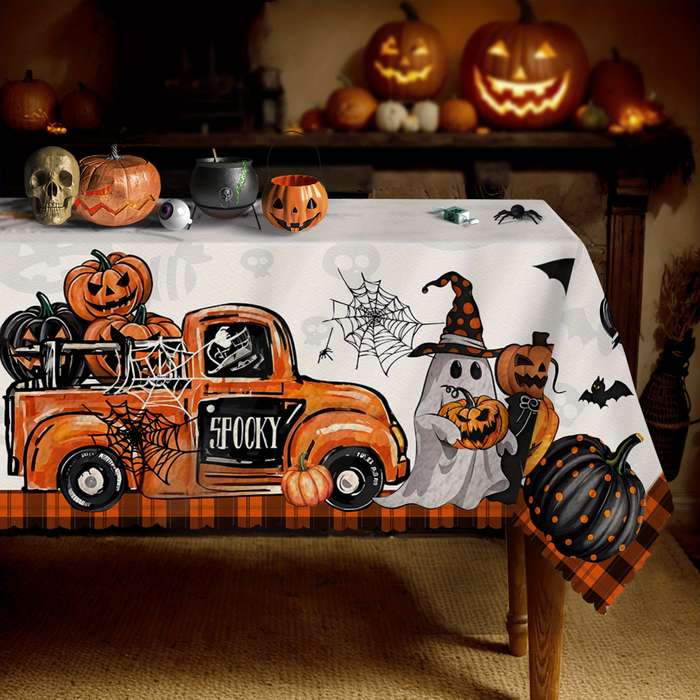 Halloween tablecloth decoration size Round 152.4152.4cm