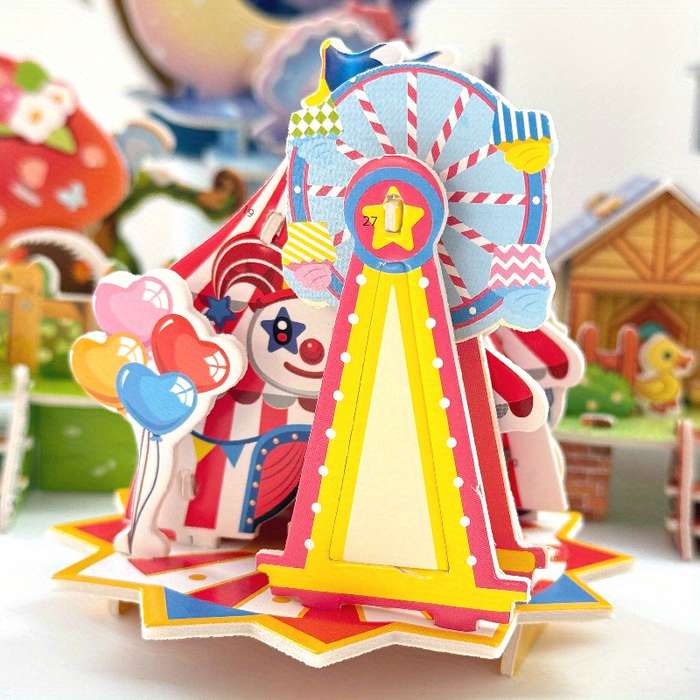 Building Toy Architectural Model Toy Set Model Random Style Quantity 4 Pcs