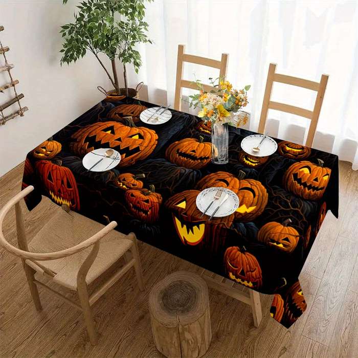 Halloween tablecloth decoration size 140cm x 180cm or 55.12in x 70.87in
