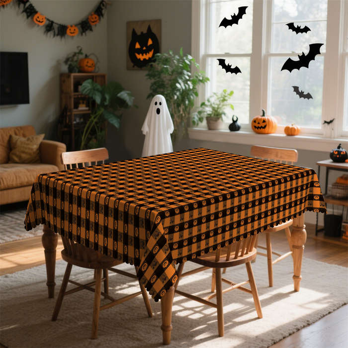 Halloween tablecloth decoration size Rectangle 60x120inch or 152x305cm