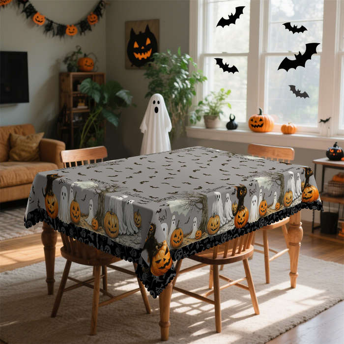Halloween tablecloth decoration size Rectangle 60x86inch or 152x220cm