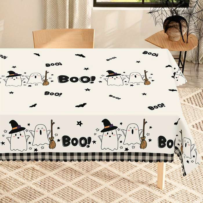 Halloween tablecloth decoration size Round 60x60in or 150x150cm