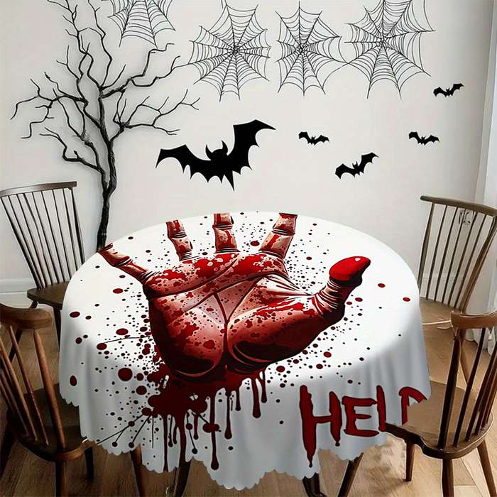 Halloween tablecloth decoration size 152cm x 152cm or round