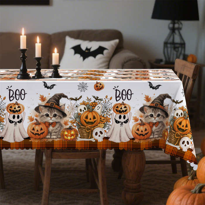 Halloween tablecloth decoration size Rectangle 60x86inch or 152x220cm