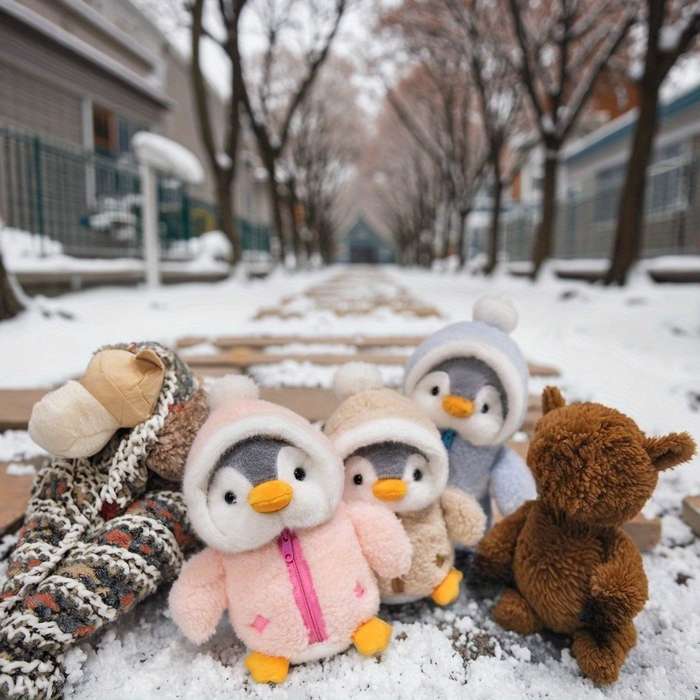 Toy Doll color 3pc Penguin