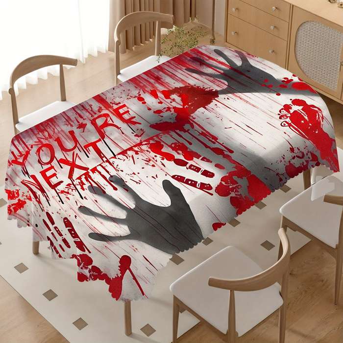 Halloween tablecloth decoration size Square 60x60in or 150x150cm