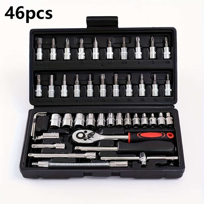 Screwdriver Bit Tool Set Color Green 46 Piece Set