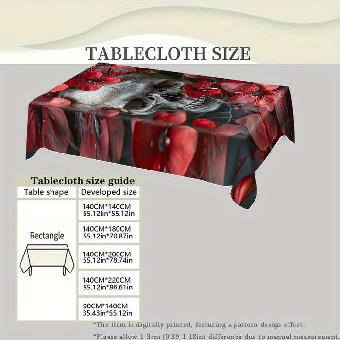 Halloween tablecloth decoration size 140 x 220cm