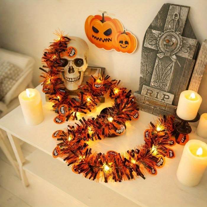 Halloween Decorations Model Decorated With Halloween Stripes Size Spider