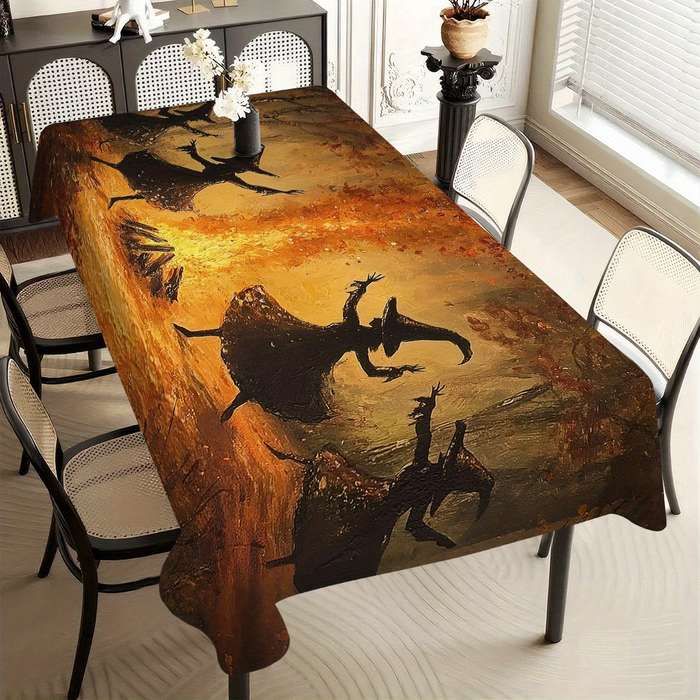 Halloween tablecloth decoration size 55.1270.87inch or 140180cm