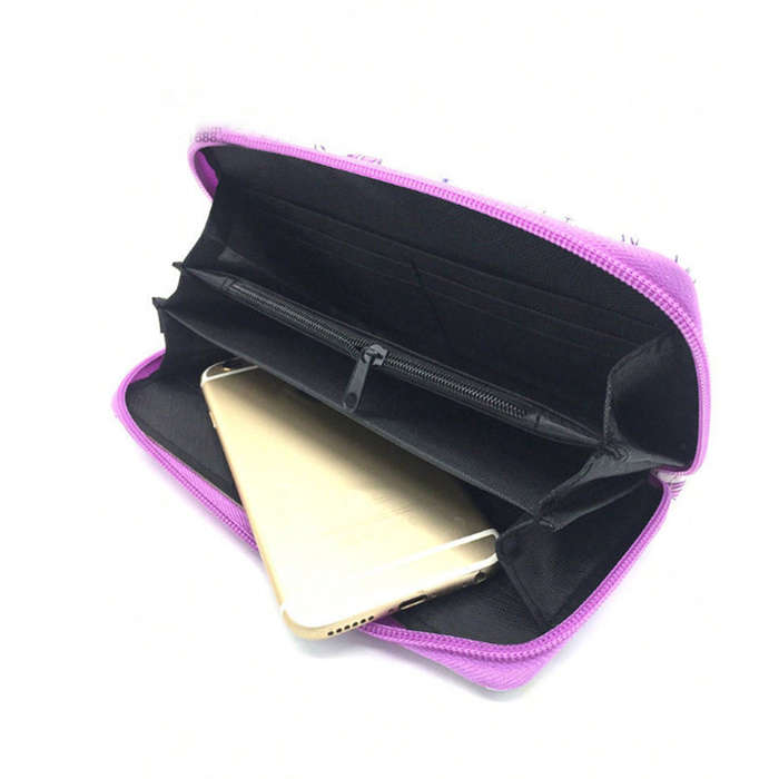 1pc Flower Skull Butterfly PU Wallet Vintage Halloween Wallet Creative Halloween Wallet Skeleton Pr