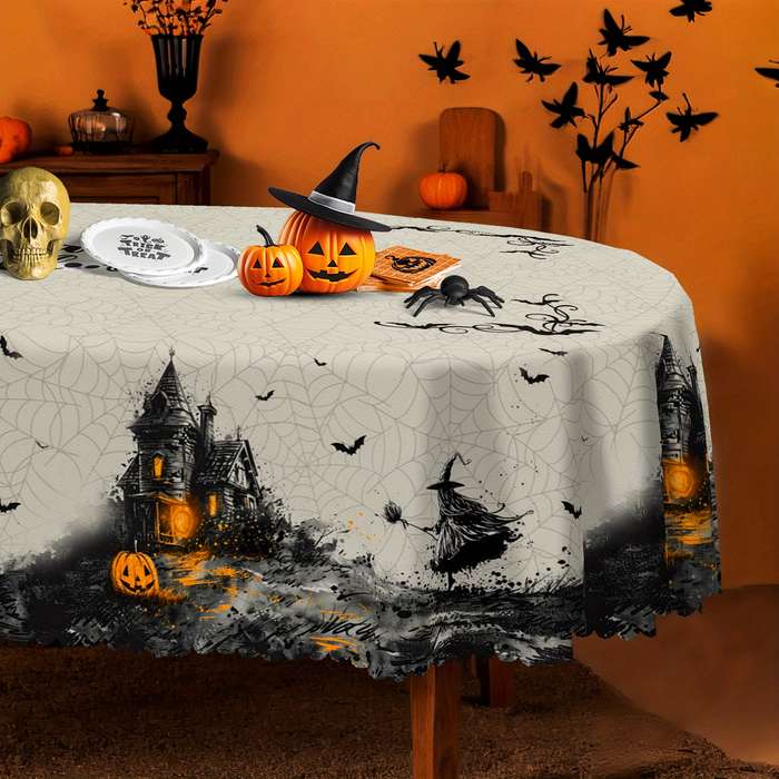 Halloween tablecloth decoration size Round 152.4152.4cm