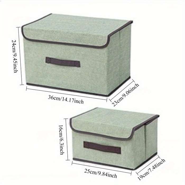 Storage And Organizationcolor Beige Plaid Size 2 X M Add 2 X L