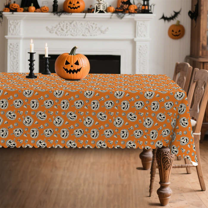 Halloween tablecloth decoration size Rectangle 60x120inch or 152x305cm
