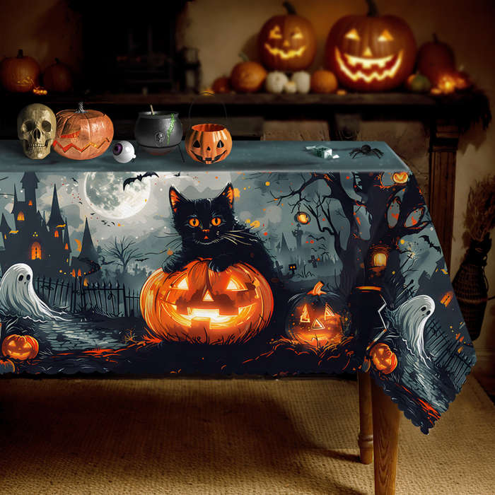 Halloween tablecloth decoration size Round 152.4152.4cm