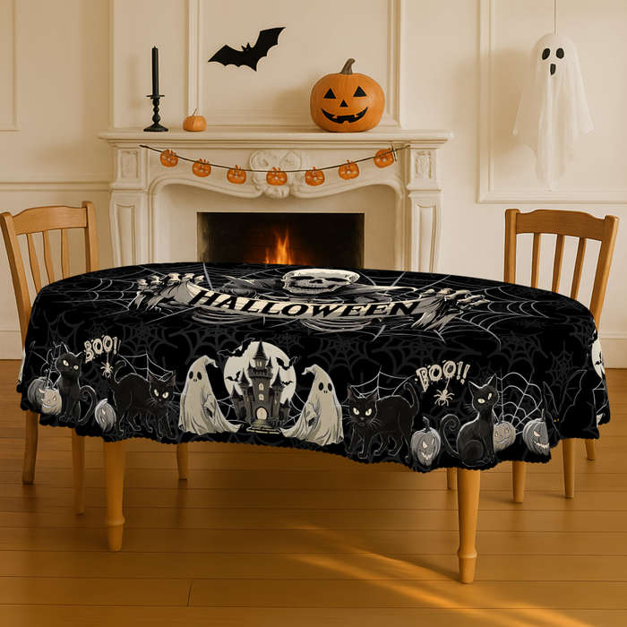 Halloween tablecloth decoration size Rectangle 5570in 140180cm