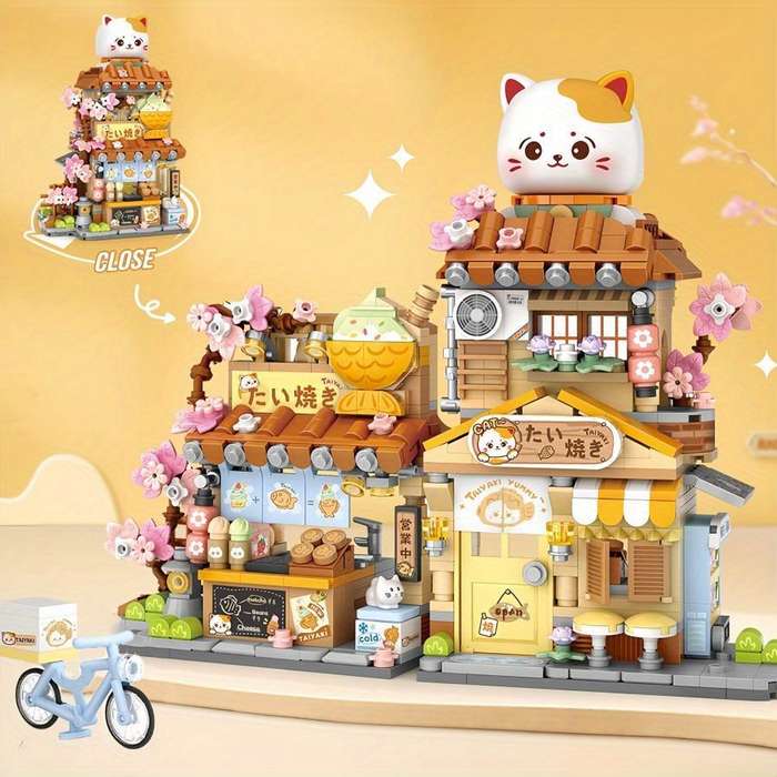 Building Toy Architectural Model Toy Set Style Flowers