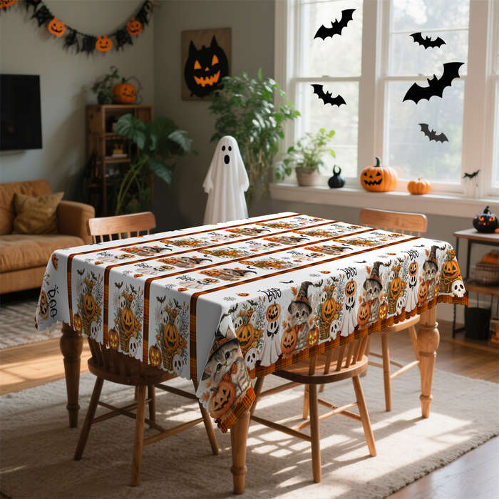 Halloween tablecloth decoration size Rectangle 60x86inch or 152x220cm