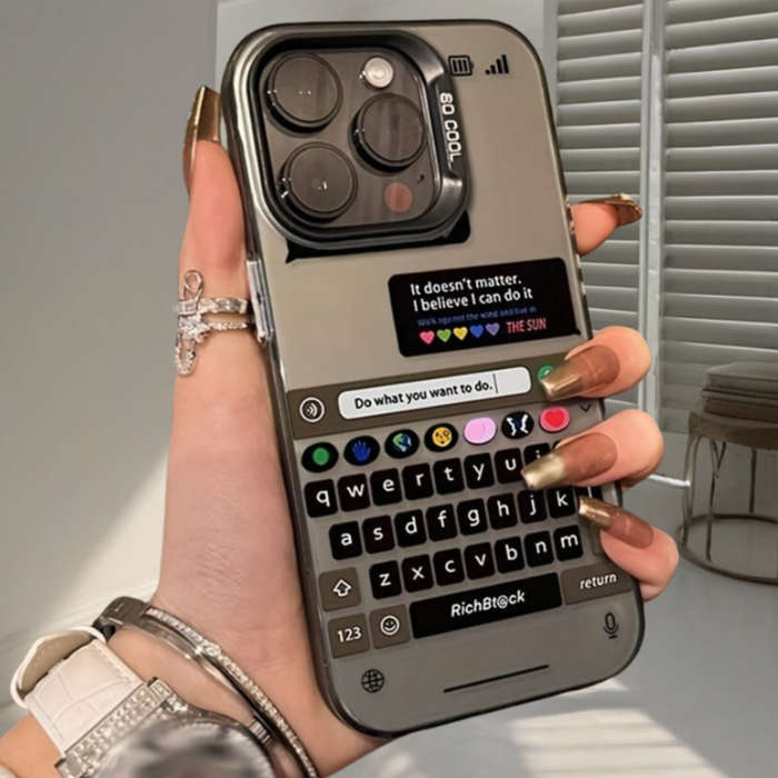 1Pc Black For iPhone 15 Pro Max Phone Case Phone Cover