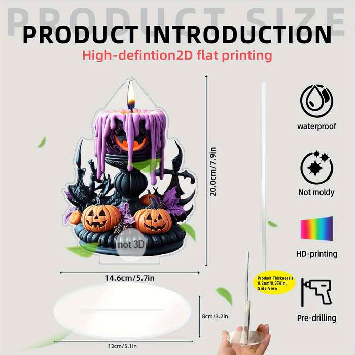 Halloween Decorations Material Acrylic