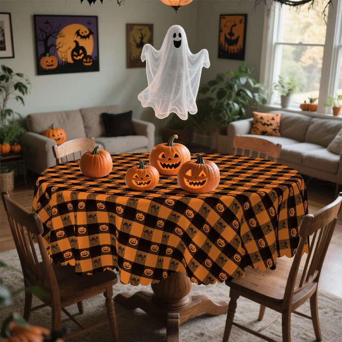 Halloween tablecloth decoration size Rectangle 60x120inch or 152x305cm