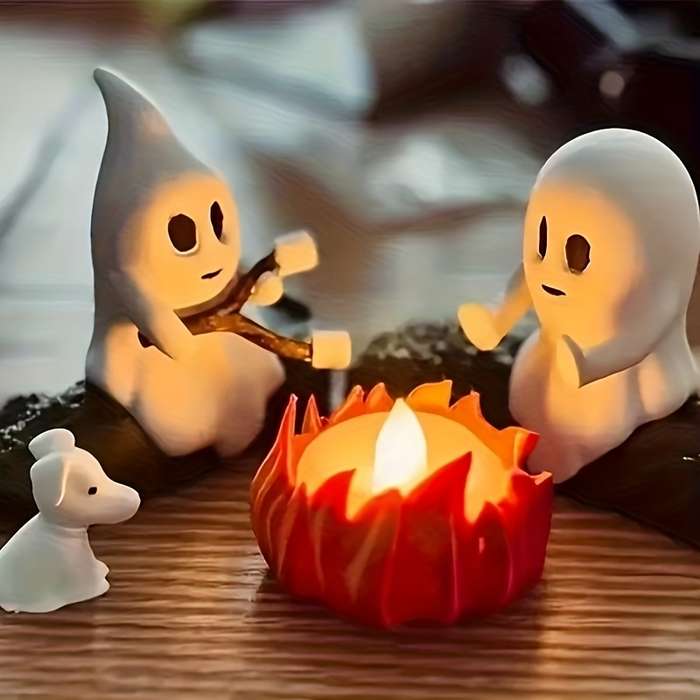 Halloween Decorations Items Halloween Decoration Set: Two Ghosts  Add   Fire Pit  Add   Resin Puppy