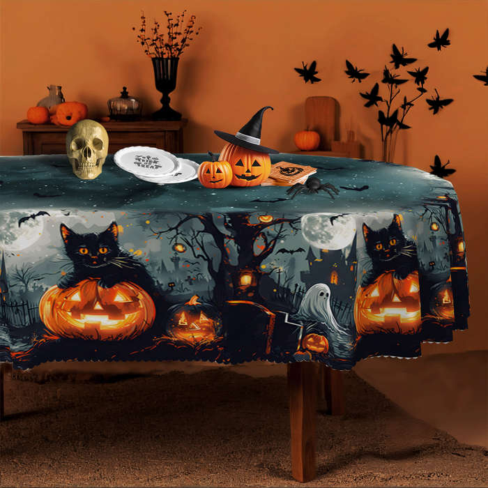 Halloween tablecloth decoration size Round 152.4152.4cm